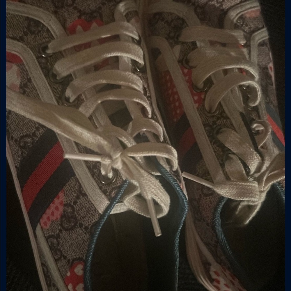 Gucci Athletic Shoes - Red, Black, White